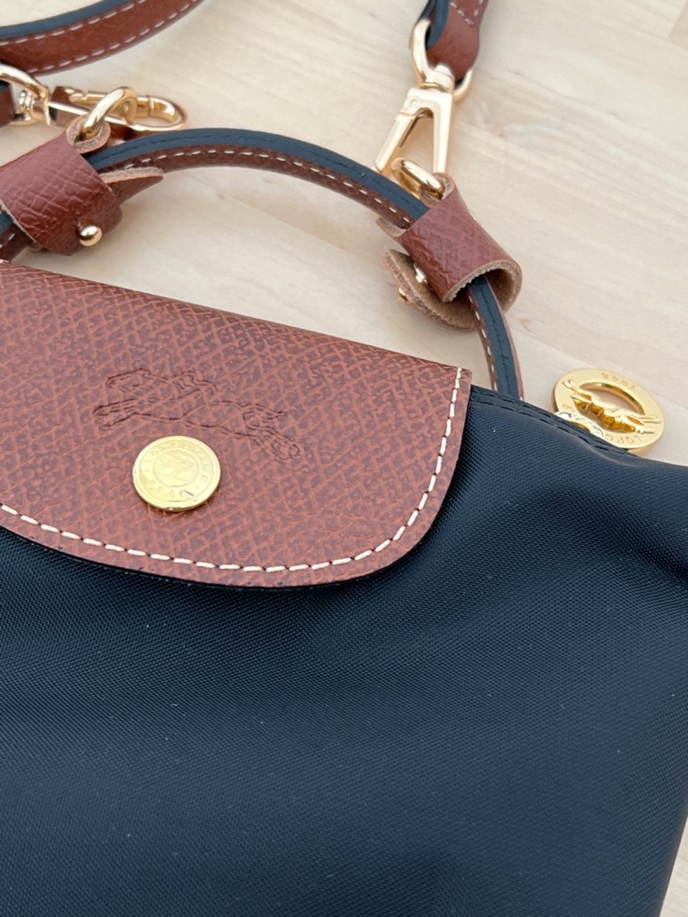 Longchamp Black Le Pliage Mini Bag - Picture 3 of 6